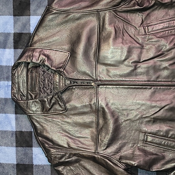 Vintage. 90s. Claiborne Outerwear. Lambskin leather jacket. Men's size XL - Picture 7 of 16
